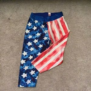 American flag leggings to go over leotard!